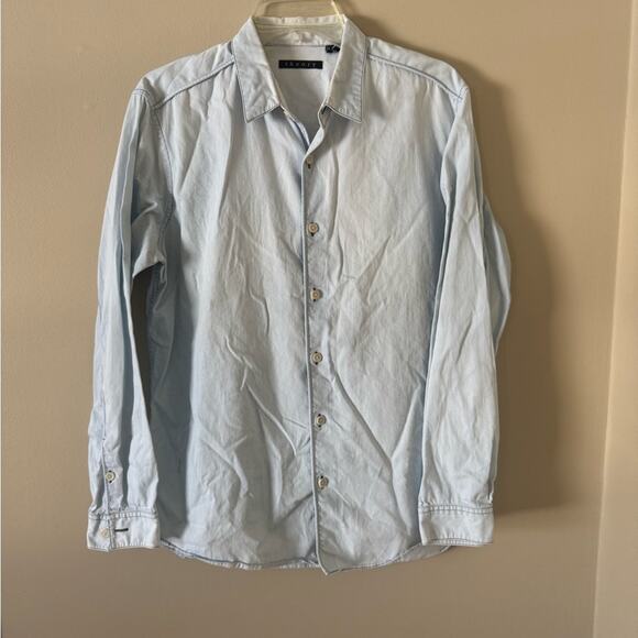 Men’s Theory Benner Button Down Shirt is Arrowsift size large - Picture 4 of 7
